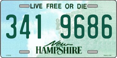 NH license plate 3419686