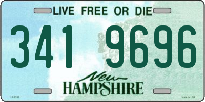 NH license plate 3419696
