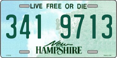 NH license plate 3419713