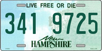 NH license plate 3419725