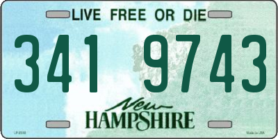 NH license plate 3419743