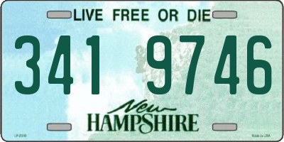 NH license plate 3419746