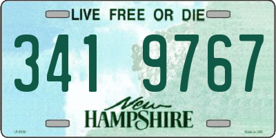 NH license plate 3419767