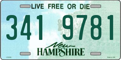 NH license plate 3419781
