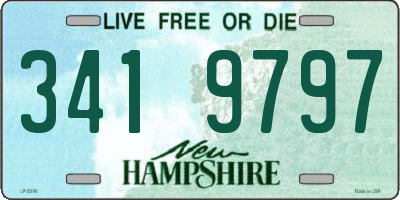 NH license plate 3419797