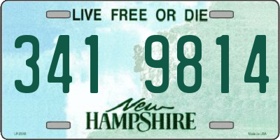 NH license plate 3419814