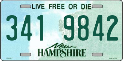 NH license plate 3419842