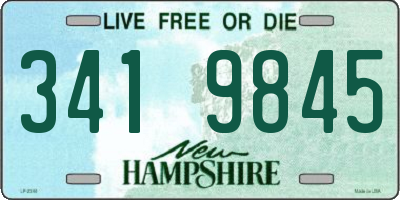 NH license plate 3419845