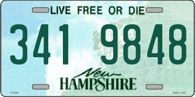 NH license plate 3419848
