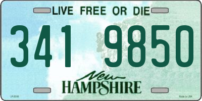 NH license plate 3419850