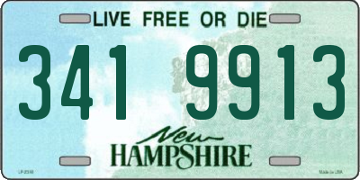 NH license plate 3419913