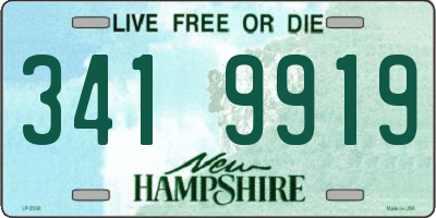 NH license plate 3419919