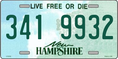 NH license plate 3419932