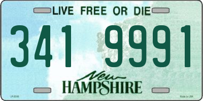 NH license plate 3419991