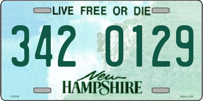 NH license plate 3420129