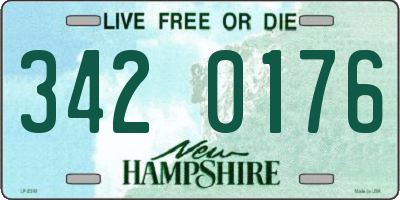 NH license plate 3420176