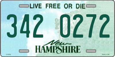 NH license plate 3420272