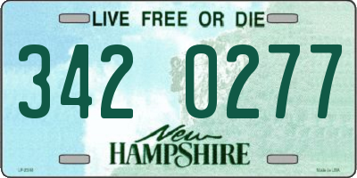 NH license plate 3420277