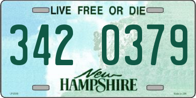 NH license plate 3420379