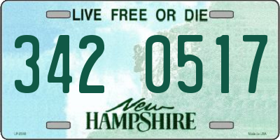 NH license plate 3420517