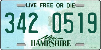 NH license plate 3420519