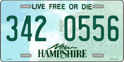 NH license plate 3420556