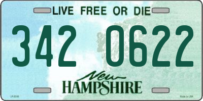 NH license plate 3420622