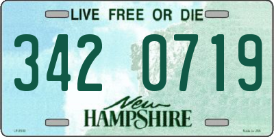 NH license plate 3420719