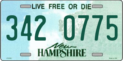 NH license plate 3420775