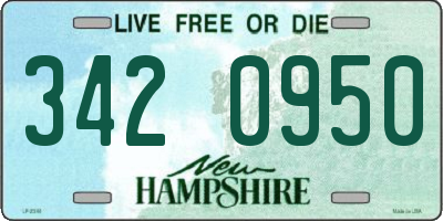 NH license plate 3420950