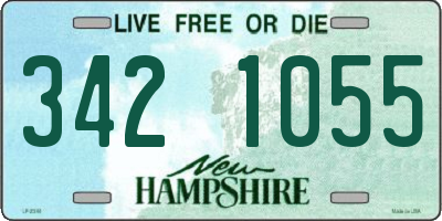 NH license plate 3421055