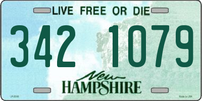 NH license plate 3421079