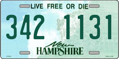 NH license plate 3421131