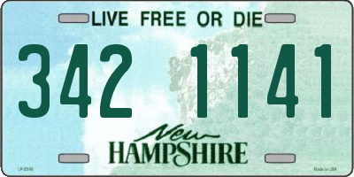 NH license plate 3421141