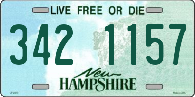 NH license plate 3421157