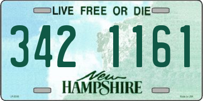 NH license plate 3421161