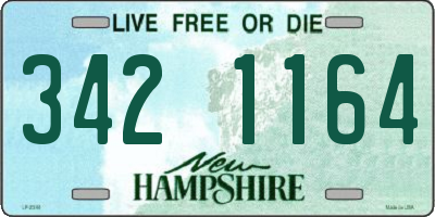 NH license plate 3421164