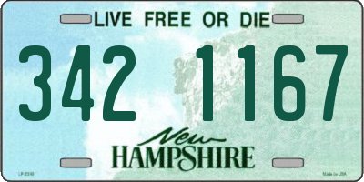 NH license plate 3421167