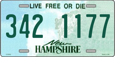 NH license plate 3421177