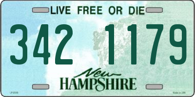 NH license plate 3421179