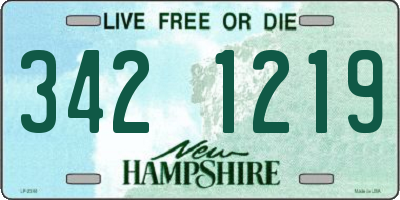 NH license plate 3421219