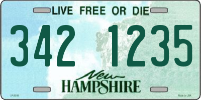 NH license plate 3421235