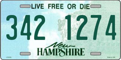 NH license plate 3421274