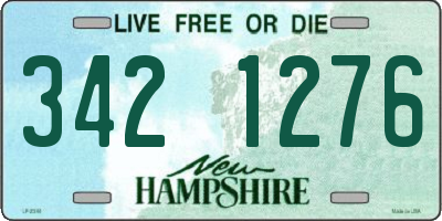 NH license plate 3421276