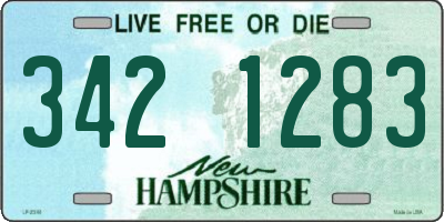 NH license plate 3421283