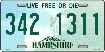 NH license plate 3421311