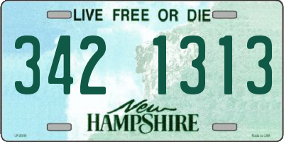 NH license plate 3421313