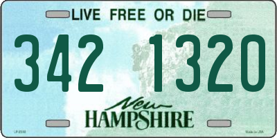 NH license plate 3421320