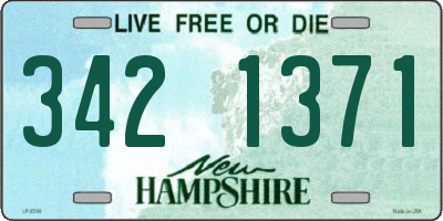 NH license plate 3421371