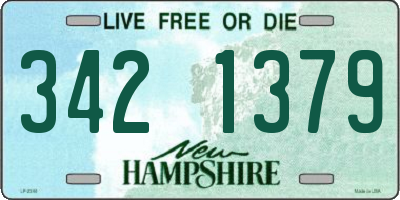NH license plate 3421379